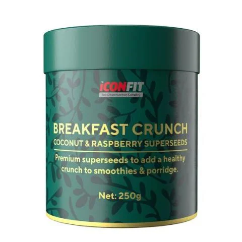 Iconfit Breakfast Crunch supertoidusegu Coconut Raspberry 250g