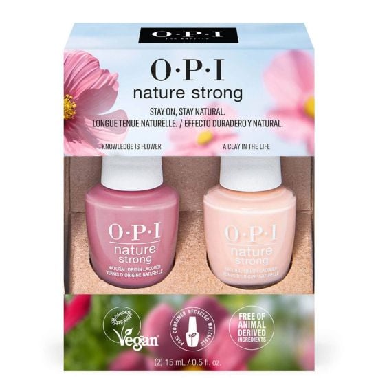 OPI Nature Strong Duo Pakk A Clay in the Life + Knowledge is Flower küünelakkide komplekt 2x15ml