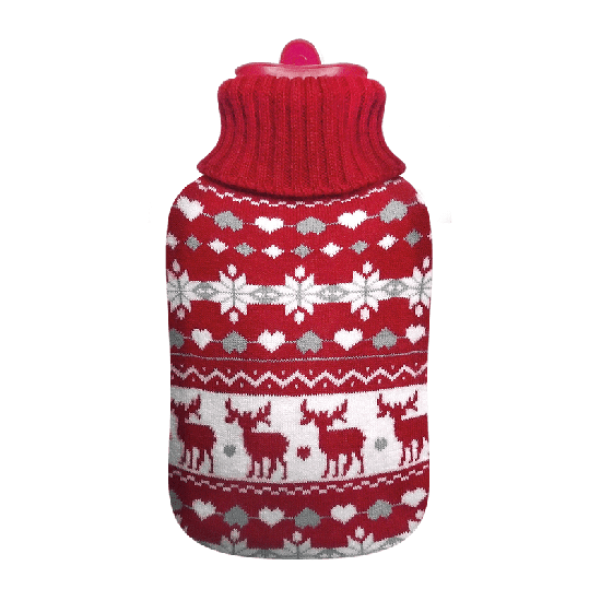 Medrull Knitted Acrylic Cover for Hot Water Bottle Deers 2l