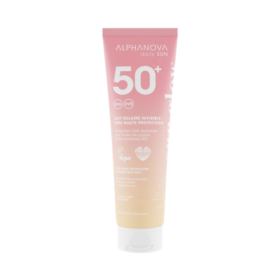 Alphanova DAILY SUN SPF50 sun cream for adults with aloe vera, jojoba and rasberry oil, 150 ml