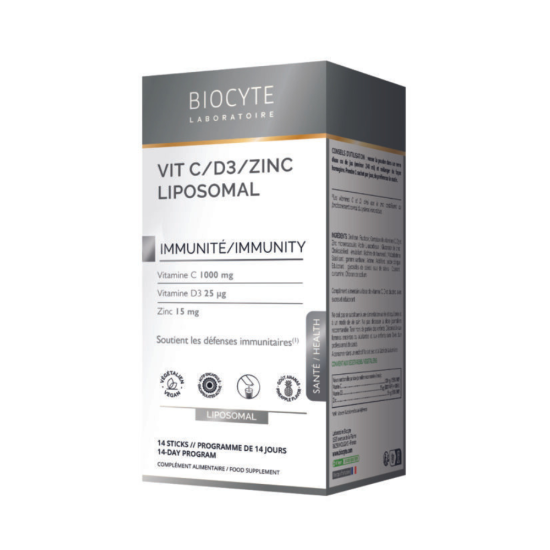 Biocyte Vit C/D3/Zinc liposoomne 14tk