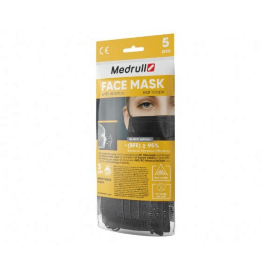 Medrull Disposable medical face mask N50 Black