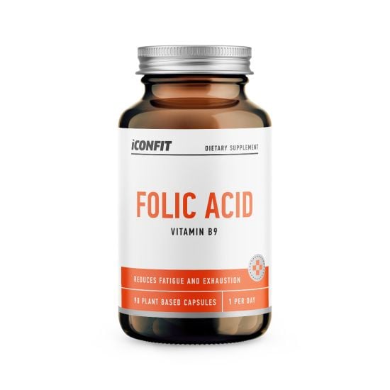 Iconfit Folic Acid (Vitamin B9, 400microgram) 90tk