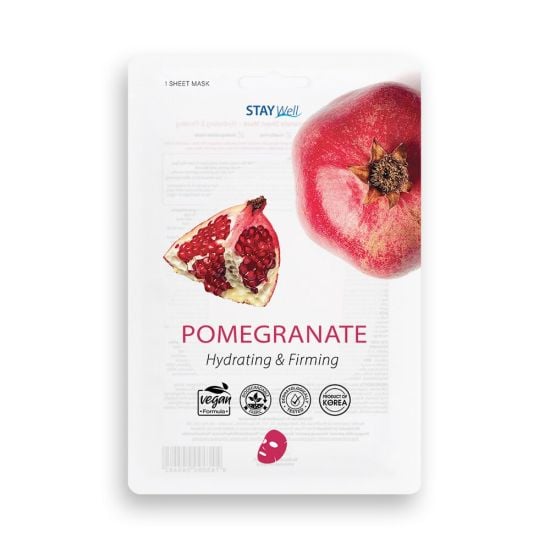 STAY Well Vegan Sheet Mask - Pomegranate 20g