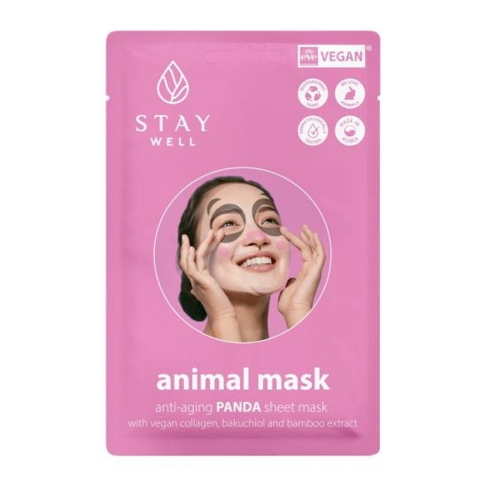 STAY Well Animal Mask loomamask - Panda 20g