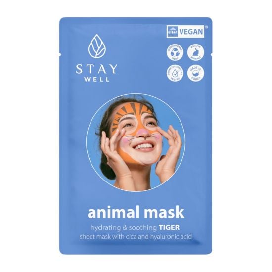 STAY Well Animal Mask loomamask - Tiiger 20g