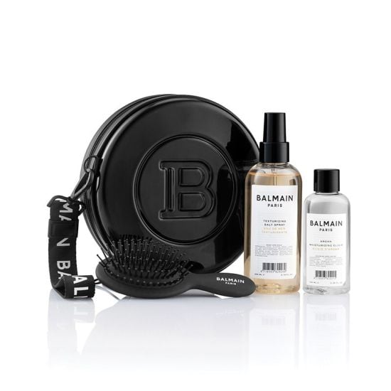 Balmain Black Cosmetics Bag