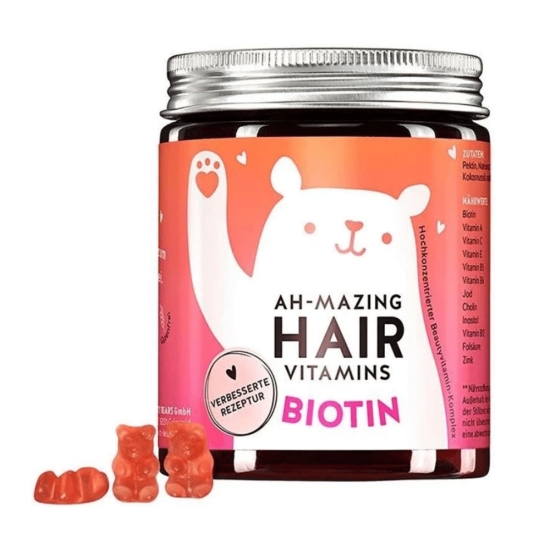 Bears with Benefits hair-growth vitamins with biotin 60pcs