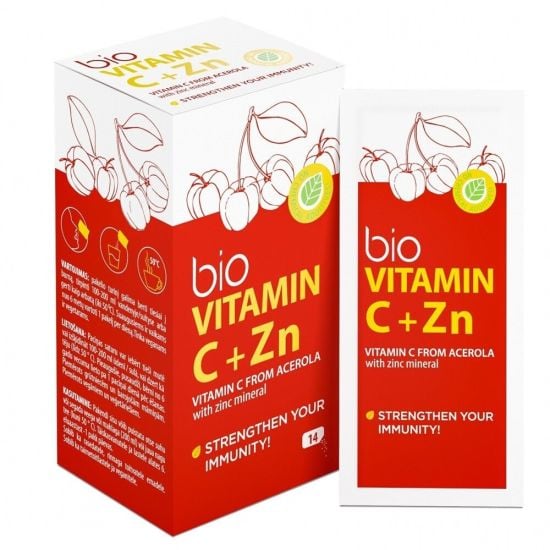 Biofarmacija Vitamin C + Zn toidulisand 14x1g