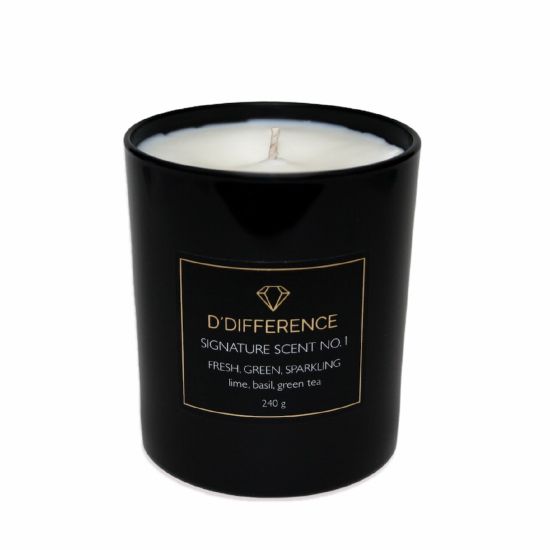D’DIFFERENCE Candle Signature Scent NO.1 black 240g