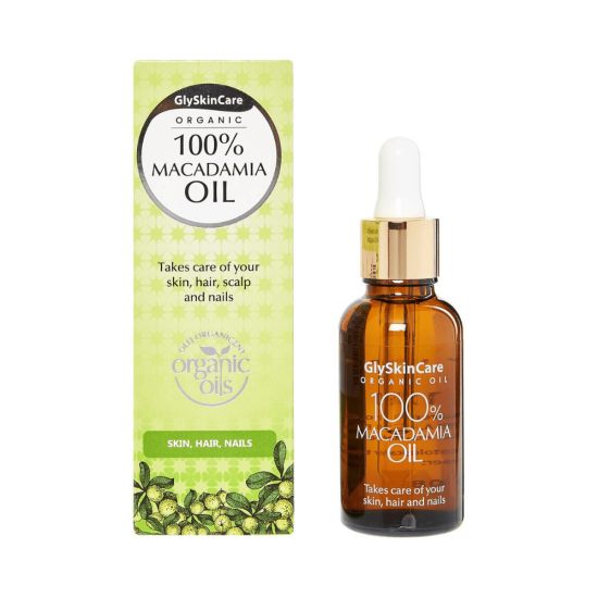 GlySkinCare 100% organic macadamia oil for the body, face, hair, nails