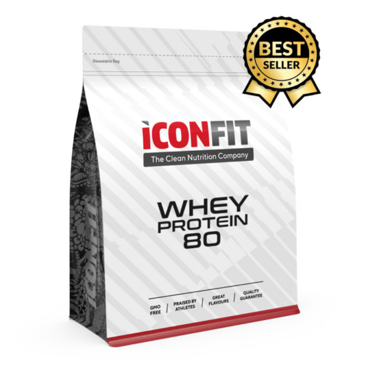 Iconfit Whey Protein 80 Wild Strawberry vadakuvalk 1kg
