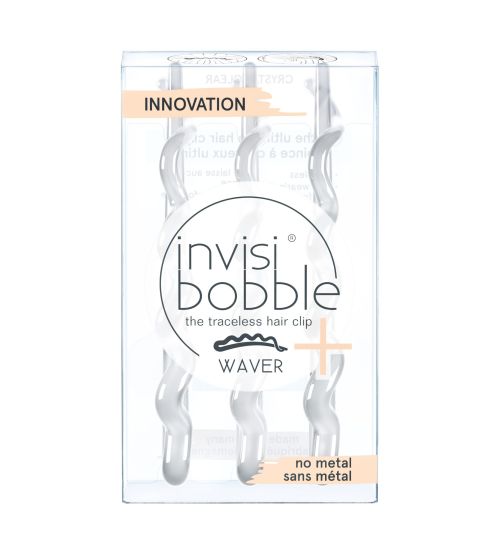Invisibobble Waver Plus Crystal Clear juukseklambrid 3tk