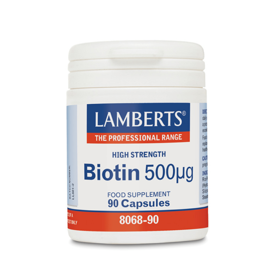 Lamberts Biotin (Vitamin B7) 500μg 90 tablets