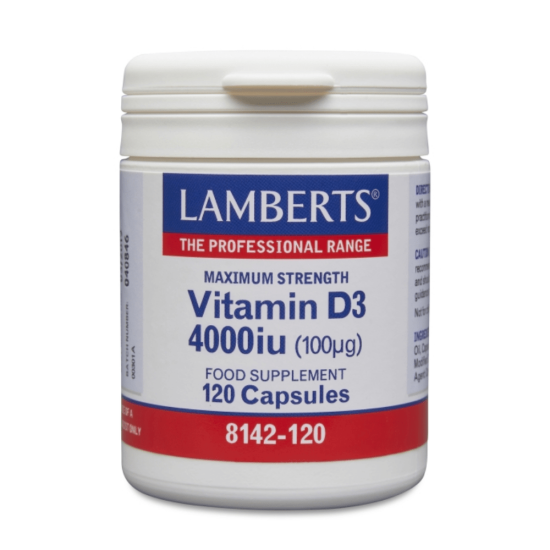 Lamberts D3-vitamiin 4000iu kapslid 120tk