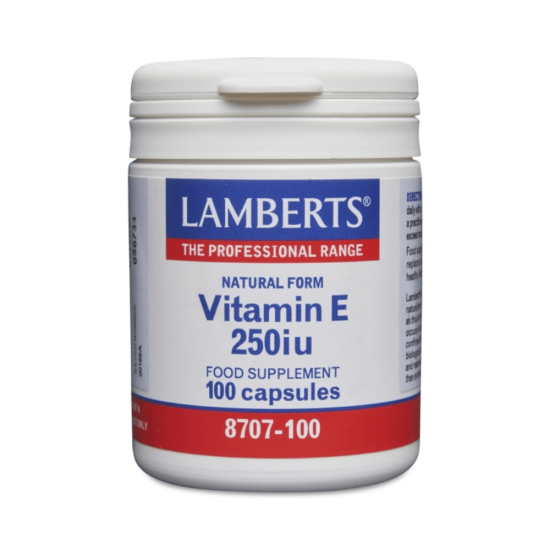 Lamberts Natural Form Vitamin E 250iu (168mg) 100 capsules