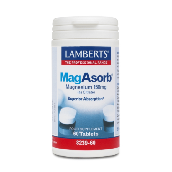 Lamberts Magneesiumtsitraat 150mg MagAsorb® tabletid
