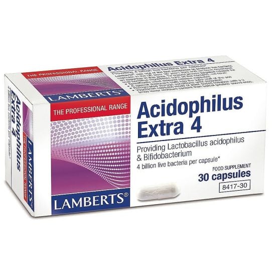 Lamberts Probiotics Acidophilus Extra 4 capsules 30pcs