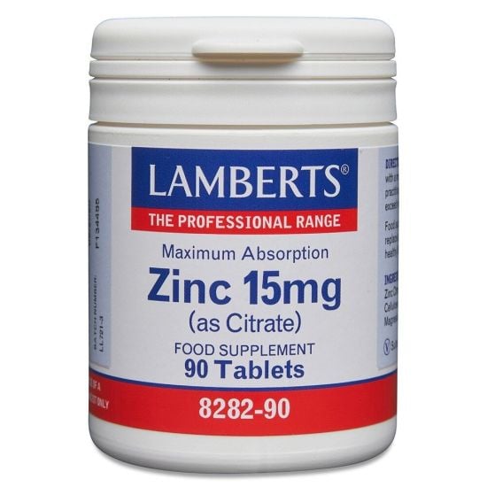 Lamberts Zinc (as citrate) 15mg (90 tablets)