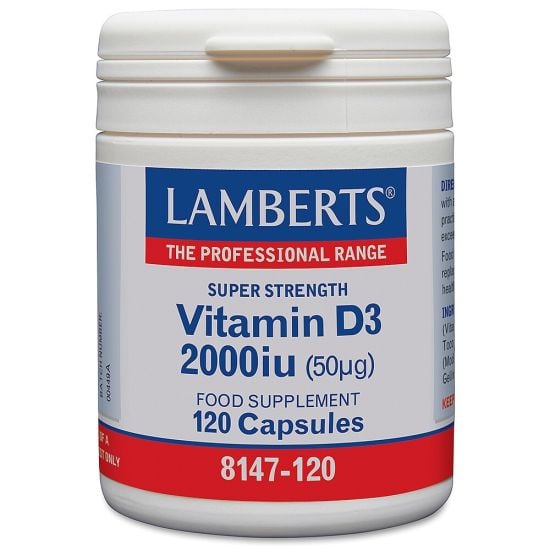Lamberts Vitamin D3 2000iu (50 μg) 120 capsules