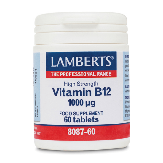 Lamberts kõrge kontsentratsiooniga Vitamiin B12 1000mcg tabletid 60tk