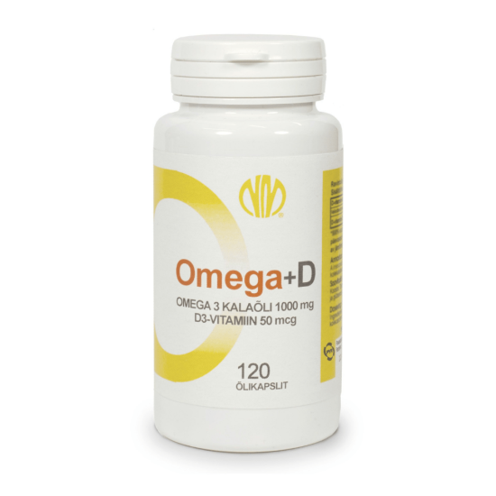 Natura Media Omega 1000 MG + vitamin D 50 MCG