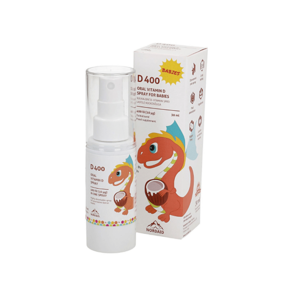 NordAid D Vitamin Spray Coconut Oil For Babies 10mcg 30ml