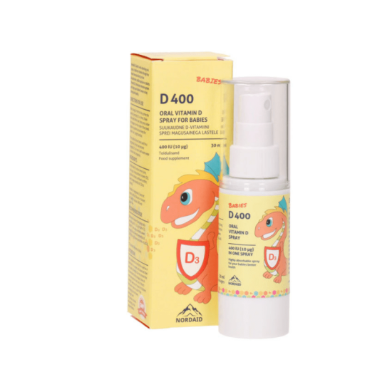 NordAid vitamin D oral spray for babies 10mcg 30ml