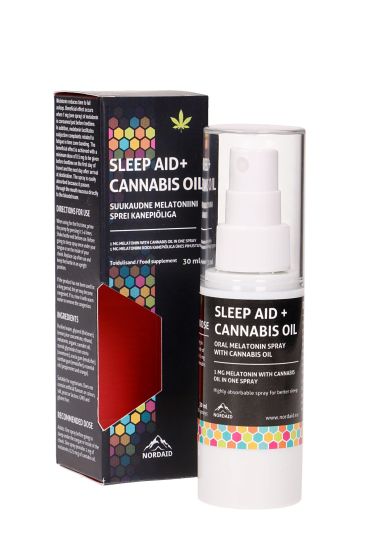 NordAid Sleep Aid melatoniin 1mg + kanepiõli