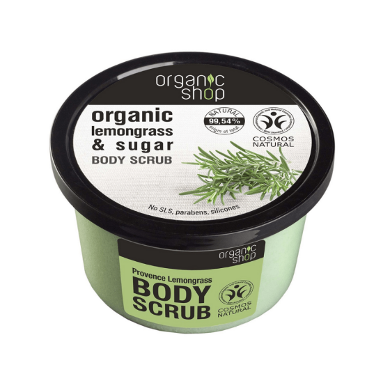 Organic Shop Lemongrass & Sugar Body Scrub 250ml