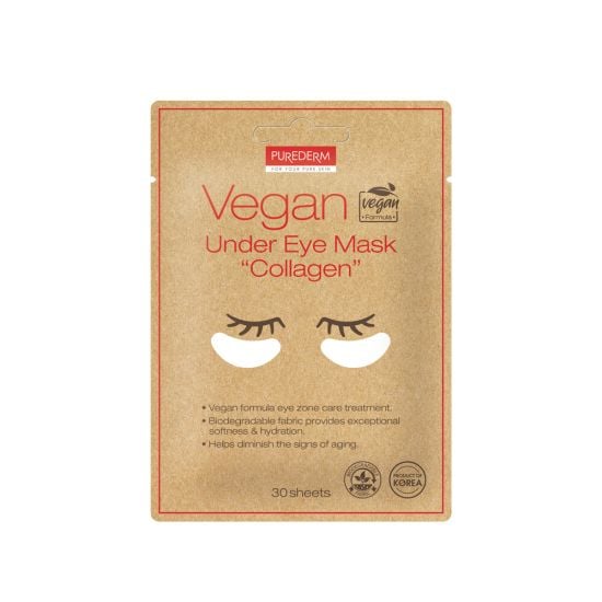 Purederm Vegan Under Eye Mask Collagen silmamaskid 30tk