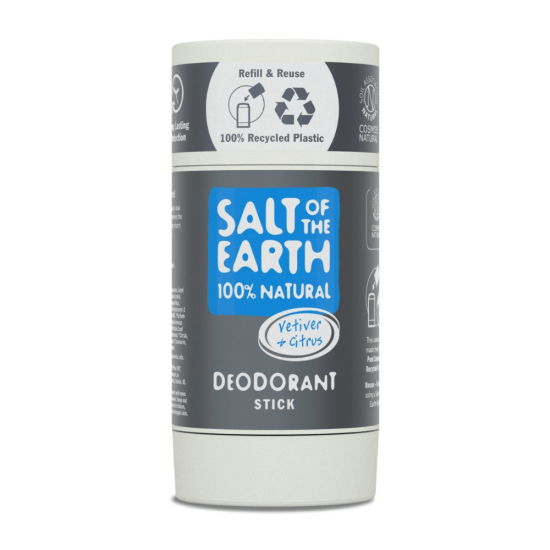 Salt of the Earth Vetiver & Citrus Natural Deodorant Stick Refillable 84g