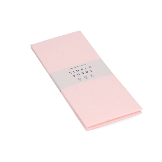 Simple Goods Sponge Cloth Pink majapidamislapid 2tk