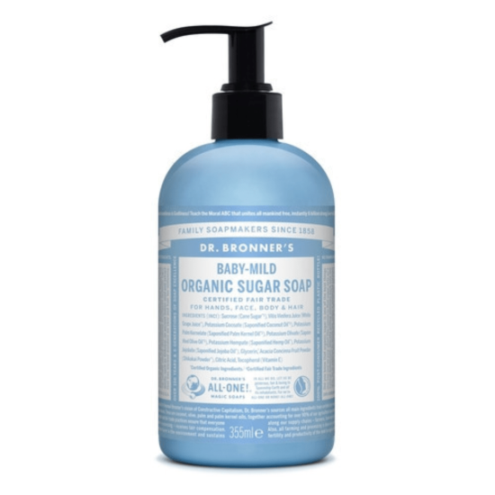 Dr. Bronner´s Baby Unscented Organic Sugar Soap 355ml