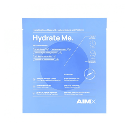 AIMX Niisutav näomask peptiididega Hydrate Me 25ml