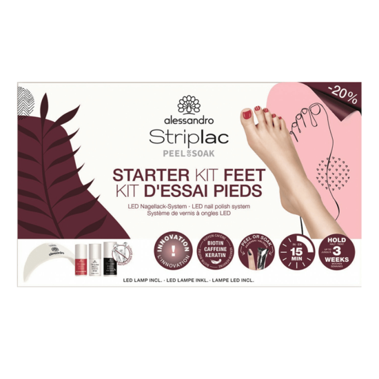 Alessandro Striplac Peel or Soak Starter Kit Feet