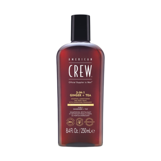 American Crew 3in1 Ginger + Tea kõik-ühes šampoon, palsam ja dušigeel