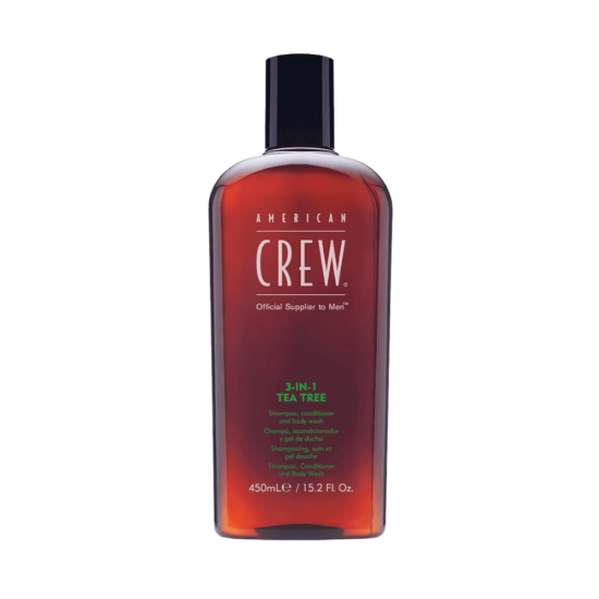 American Crew 3in1 Tea Tree šampoon-palsam-dušigeel