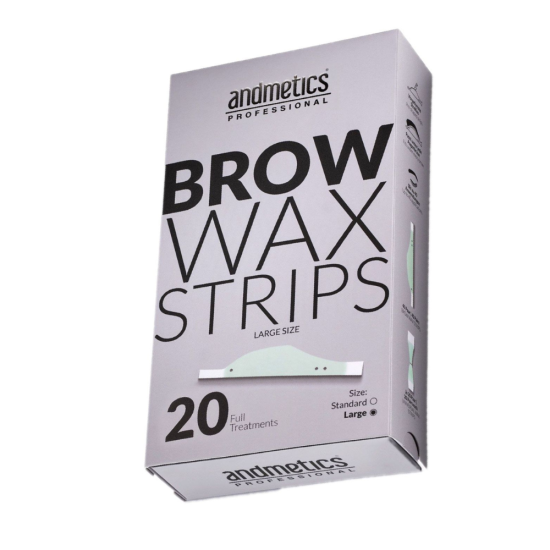 Andmetics Brow Wax Strips Men Professional Big Box (40tk)