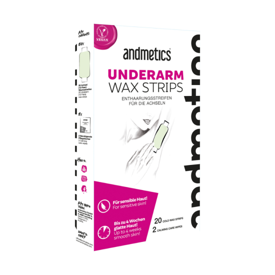 Andmetics Underarm Wax Strips 20pcs