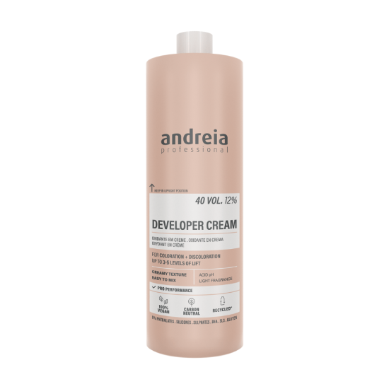 Andreia Developer Cream 40 Vol. 12% Vegan vesinikperoksiid 1000ml