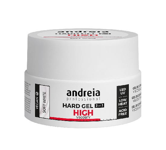 Andreia Hard Gel High Viscosity Soft White ehitusgeel 22g