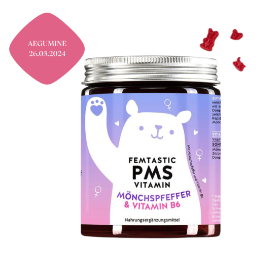 Bears with Benefits Femtastic PMS hormoone reguleerivad kummikarud mungapipra ekstrakti ja B6-vitamiiniga 60tk (26.03.2024)