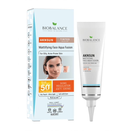 Bio Balance Tinted Aknsun SPF50+ tinted mattifying sunscreen for problematic skin 40ml