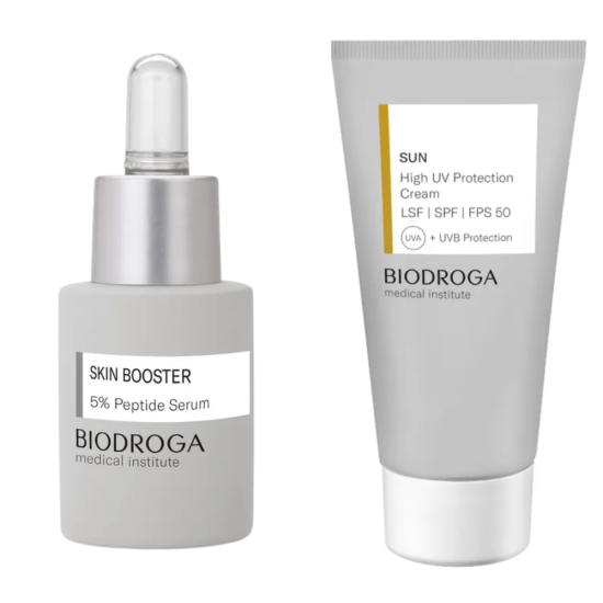 Biodroga Peptide Serum 5% 15ml + Sun Cream SPF50 Gift Set 15ml