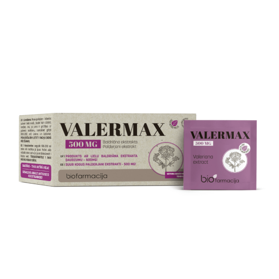 Biofarmacija Valermax 500mg N28 puhas palderjani ekstrakt