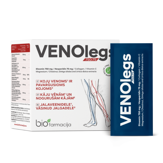 Biofarmacija Venolegs 750:75 supplement 28 pcs