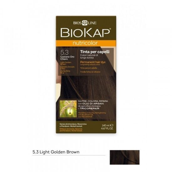 Biokap Nutricolor 5.3 Light Golden Brown juuksevärv 140ml
