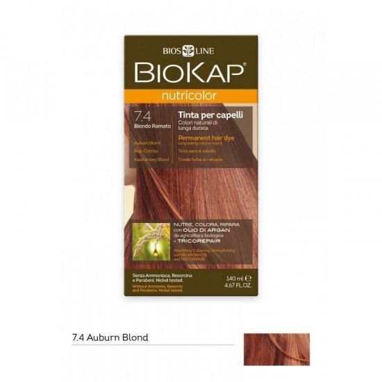 Biokap Nutricolor 7.4 Auburn Blond juuksevärv 140ml
