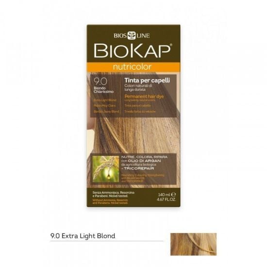 Biokap Nutricolor 9.0 Extra Light Blond juuksevärv 140ml